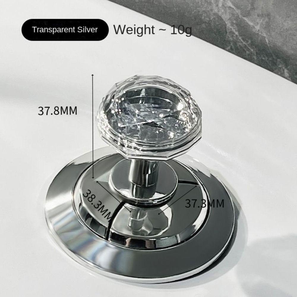 Plastic Heart Shaped Toilet Tank Button Universal Cabinet Drawer Knob Furniture Handle Toilet