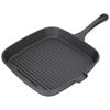 Grill Pan Nonstick Design Heat Resistant Handle Fast Heat Conduction Iron Stripe Frying Steak Skillet for Home Kitchen