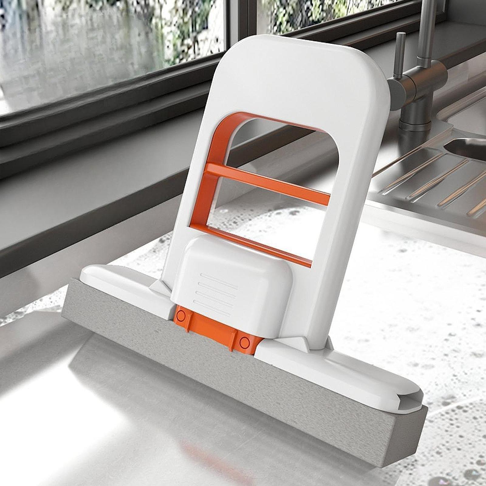 

Мини-компактная швабра самоотжима с рычагом отжима, швабра для кухонных столешниц, сильное впитывание для труднодоступных углов, многоцелевая, подвесная конструкция