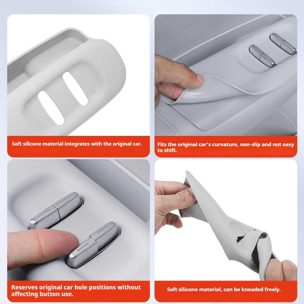 Fit For Leapmotor B10 Car Specialized Door Storage Box Handle Storage Mat Door Storage Protective Cover Modification Decoration