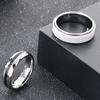 6mm White Ceramic Wedding Ring Wedding Band Jewelry Engagement Tungsten Steel Rings for Men Women Comfort Fit Size 6--13