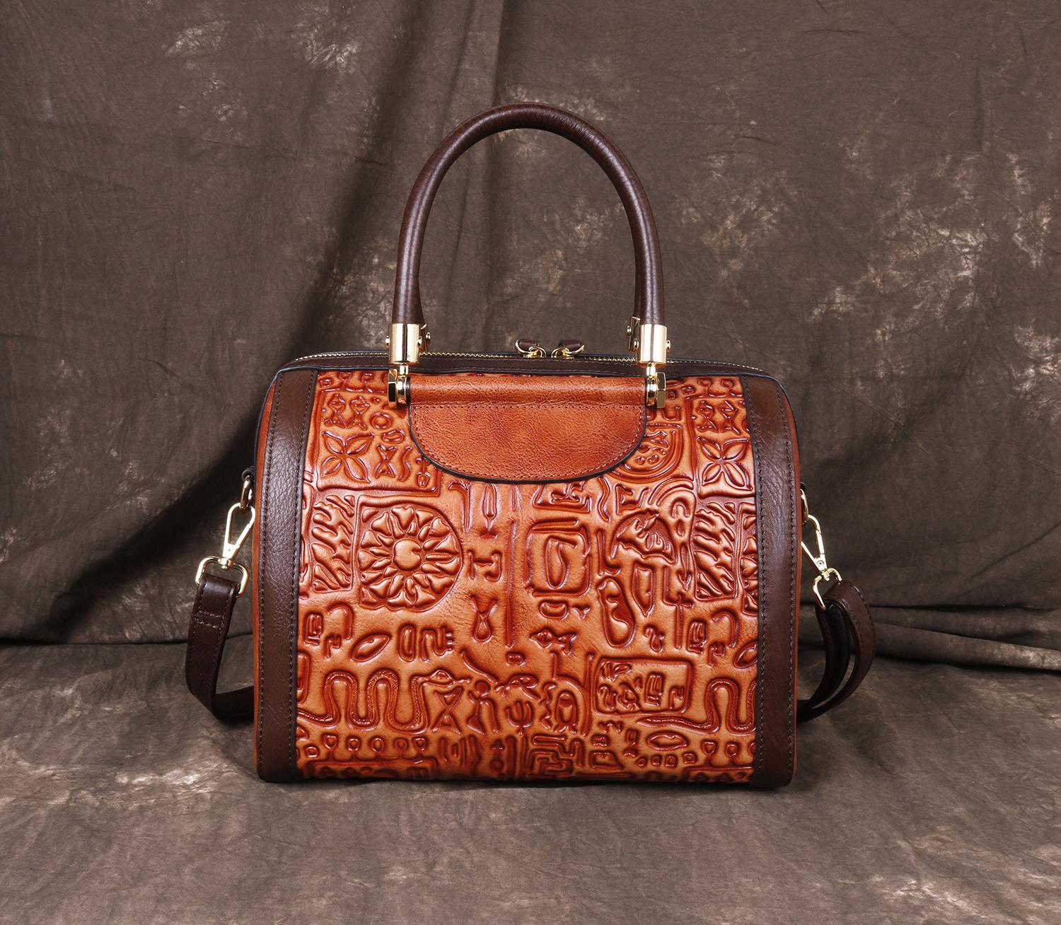 Сумка-тоут Большая вместительная сумка на одно плечо Винтажная сумка-тоут 27*16*21 — фото 3