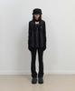 OJOS Button Slit Bootcut Pants / Black
