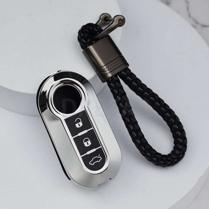 TPU Key Cover Shell For FIAT 500 Ducato Panda Punto 500Lfor Lancia Musa for Citroen Jumper for Peugeot Folding Car Key Case