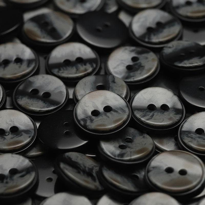 

Черные пуговицы с двумя ушками Двустороннее нейлоновое пальто Пуговицы для одежды Пуговицы для костюма Твидовый пиджак Женский тренч 1 #[25mm LY3987 two-eye convex and concave black]