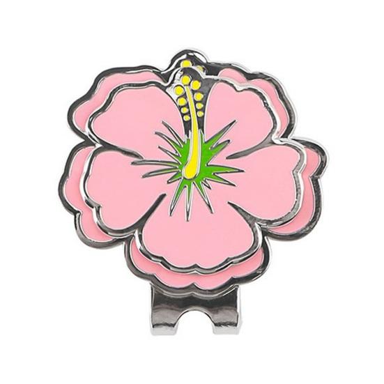 Magnetický značkovač golfových míčků se sponou na klobouk Nerezavějící kov odolný proti korozi Příslušenství k značkovačům golfových míčků ve tvaru květiny