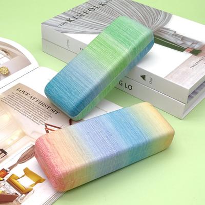 High Quality Rainbow Color Glasses Case Simple Portable Sunglasses Box Anti Pressure Convenient Spectacle Case for Student