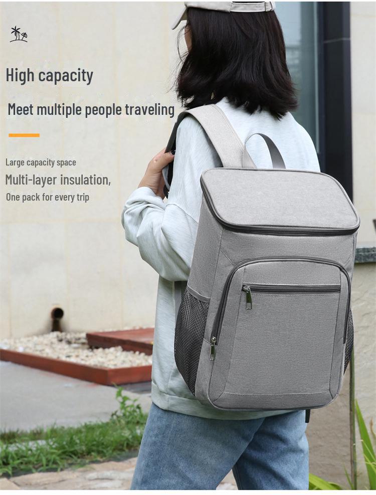 Large Capacity Insulated Backpack for Autumn/Winter Outdoor Travel, Picnic, and Off-Road Camping