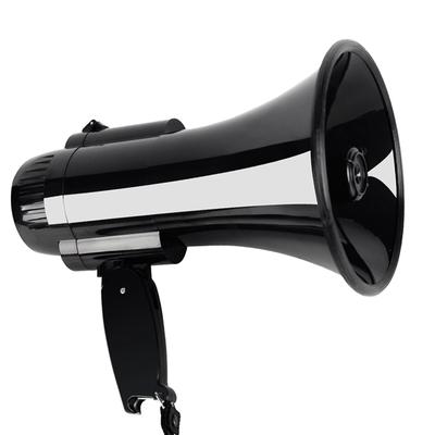 Portable Megaphone Speaker Bullhorn 30 Watt Power Handheld Microphone Built-in Siren Alarm Volume Control And Strap
