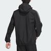 New Adidas MUST HAVES FW24 HOODED Jackets Coats Men's Black JG8515