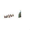 Elegant Christmas Nativity Scene Figurines And Peacock Animal Sculpture Collection for Tabletop