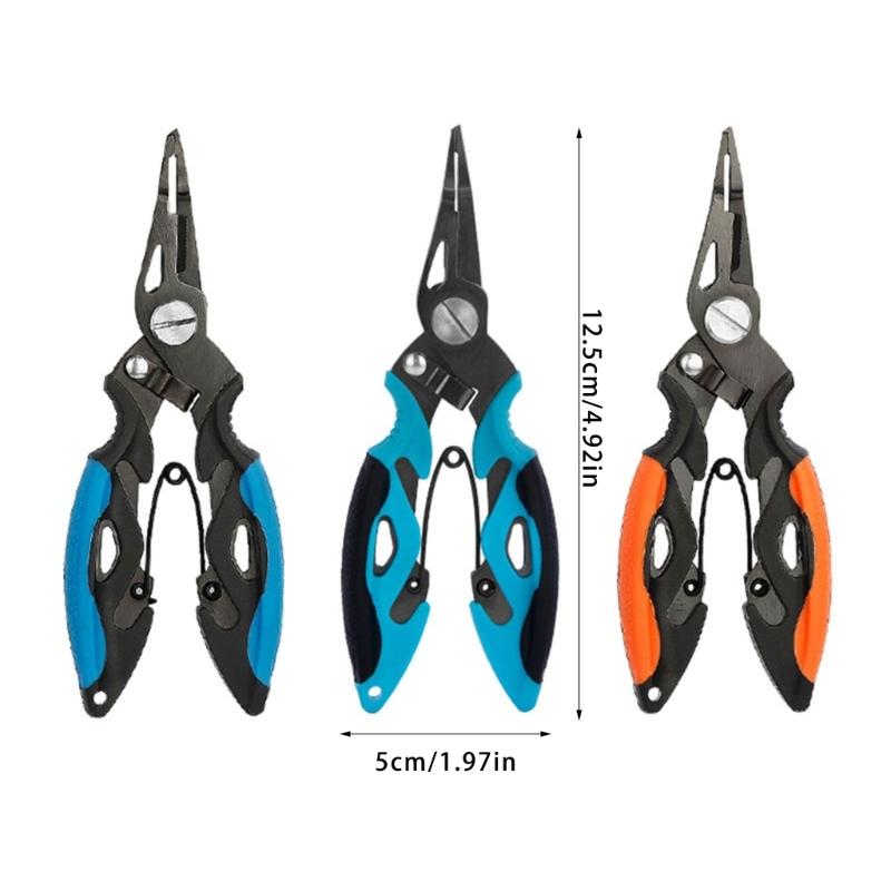Compacts Fishing Tool Pliers with Strong Stainless Steel Reliability Lures Plier for Both Freshwaters and Saltwater Use