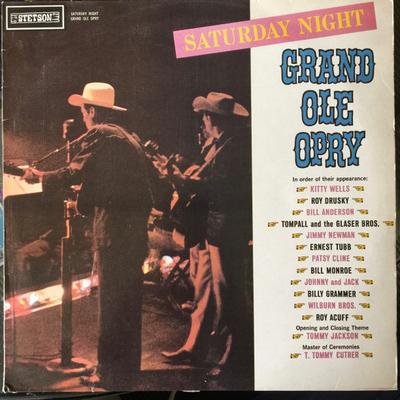 LP Record VARIOUS - Saturday Night - Grand Ole Opry HAT3059 Stetson UK Folk Used