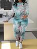 Fashion Autumn Women's Yoga Trousers Long-sleeved Top Casual Two-piece Set Versatile and Comfortable Two-piece Set