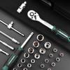 46/53Pcs Drive Socket Ratchet Wrench Set With Bit Socket Metric And Extension Bar For Auto Repairing