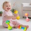 Baby-Doppelkopf-Klangspielzeug, in mehreren Farben erhältlich, hell und auffällig, von Babys geliebt, Weihnachtsgeschenk
