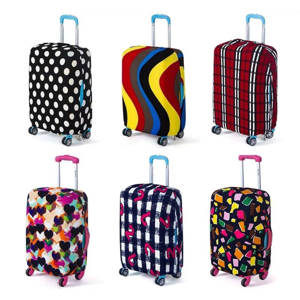 Multi Color Print Luggage Cover Suitcase Cover Protector Suitcase For 18-28 Inch Luggage Boot Prevent Scratches Travel Accessory