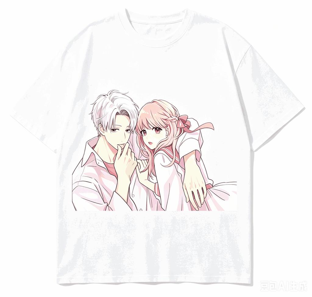 A Sign of Affection Cotton T-shirt New Model Shirt Personality Clothes Year Round Clothing Hara