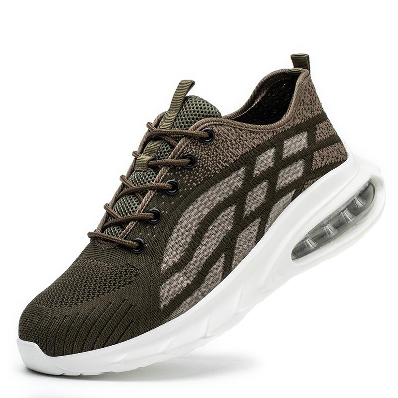 

Imwete Дышащие мужские рабочие кроссовки Стальной носок Защитные ботинки Легкие Противоскользящие Обувь безопасности Защита от проколов Женская обувь 48