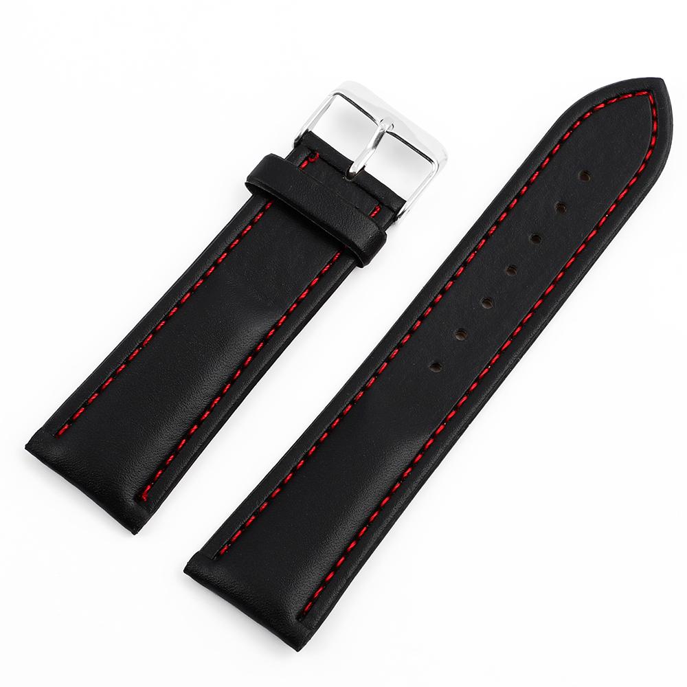 

Leather Bracelet Watchband 22mm Handmade Stitching Quick Release Watch Straps Replacement Wrist Belt Accessories Black Coffee
