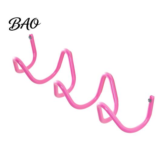 Iron Art Wall Hangers Decorative Wave Hook, Nordic Style Three Creative Hooks for Bags Mounted Storage Rack Entryway And Living Room