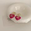 Colorful Zircon Drip Glaze Hoop Earrings: Chic Light Luxury Style for Fashion-Forward Women