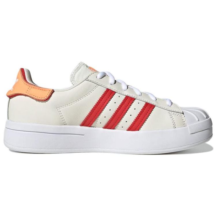 Adidas Originals Superstar Ayoon Leather Low-Top Sneakers Unisex Sneakers White Orange GW9588