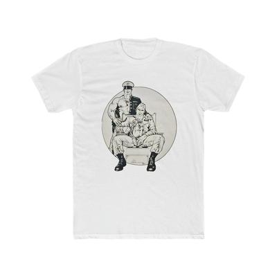 ETIENNE DOM/sub 2 Leather Uniform Gay Men's Cotton Crew Tee