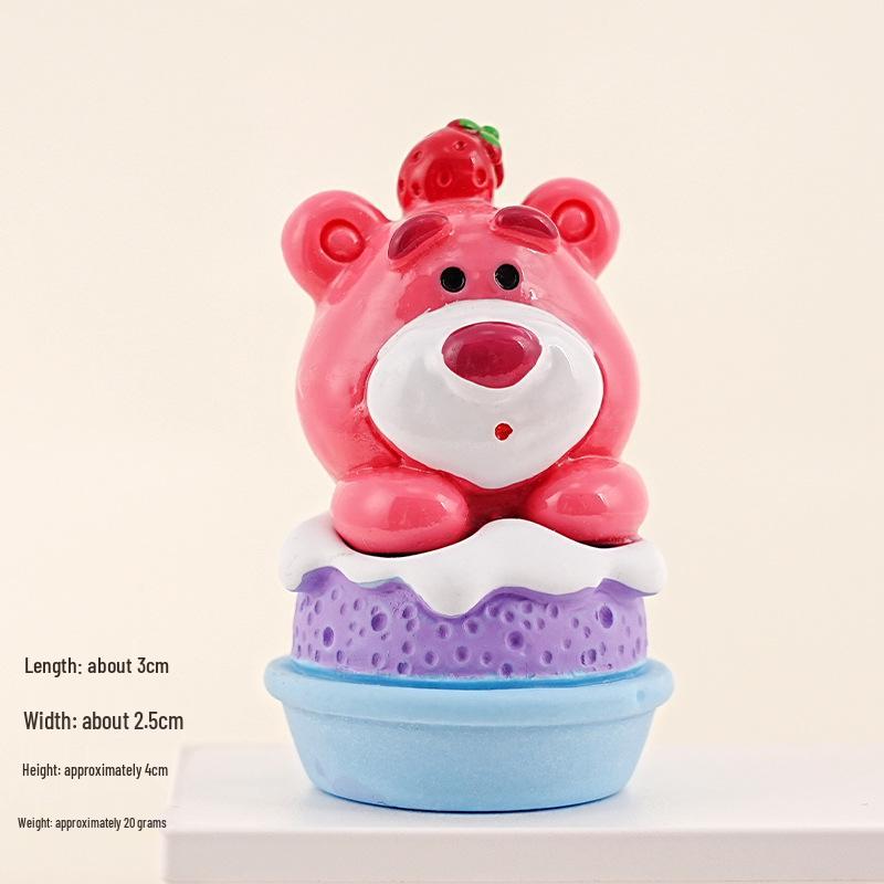 

Creative Lotso Bear Resin Ornament for Home & Office Decor