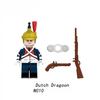 Napoleonic Wars Military Soldiers Building Blocks WW2 Mini Action Figures French British Fusilier Rifles Weapons Toys For Kids