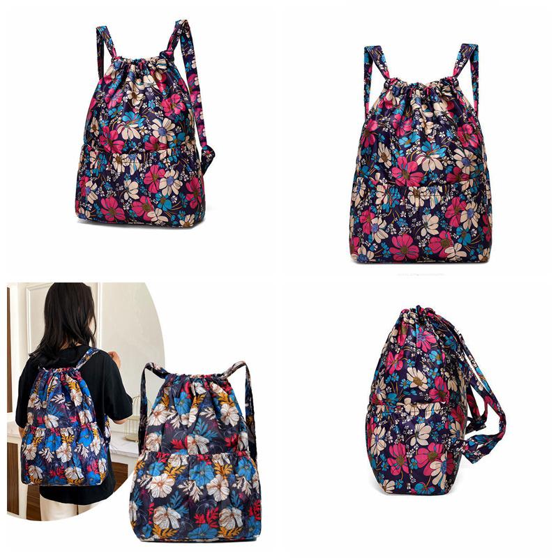 Nylon-Bündel-Taschen-Rucksack, Outdoor-Sporttasche, große Kapazität, leichter Reiserucksack