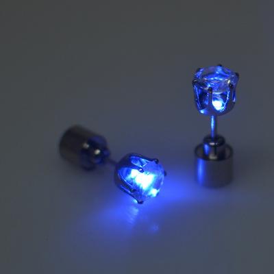 1Pc Flashing Light Stud Earring Led Light Stud Earring Bar Nightclub Ktv Jewelry