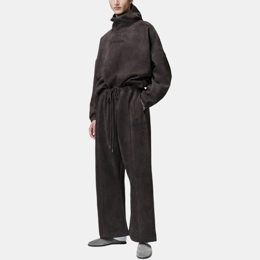 Fear of God Essentials Suede Fleece Modern Hoodie Brown Men Tops 192HO256943F
