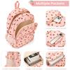 Erdbeer-Rucksack-Set mit Federmäppchen & Umhängetasche - Niedlicher Kinderrucksack für Schule, Ausflüge, Camping & Kindergarten