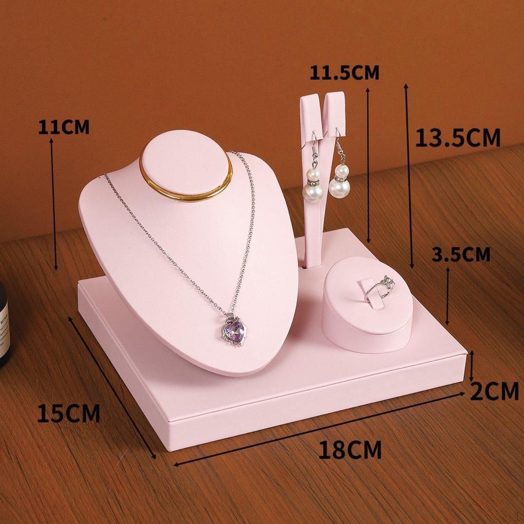 Jewelry Display Mannequin Stand Ear Holder Storage Necklace Organizer Showcase for Showroom