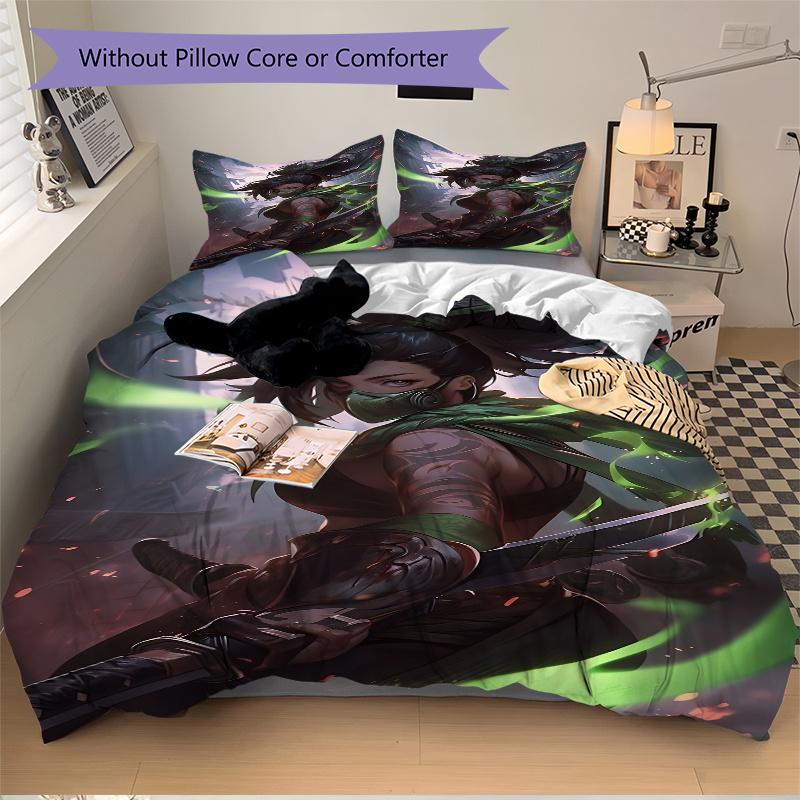 3pcs Akali Home Decor Bedding Set-Perfect for Any Room, Festive Gift, Traveler's Essential, Daily Use1202267a