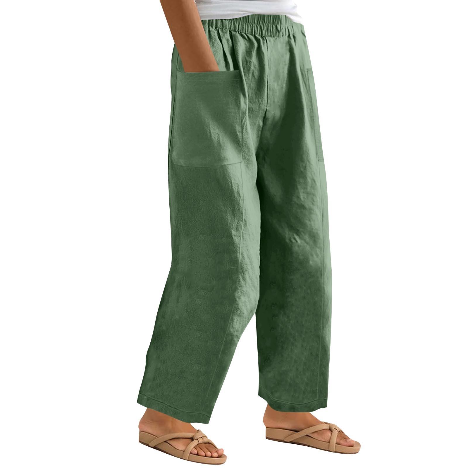 

Women s Fashion Color High Waisted Drawstring Pocket Casual Pencil Pants XXXL