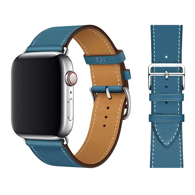 Genuine Leather Bracelet Strap For Apple Watch Band Ultra 49mm 46mm42mm 45mm 41mm 44mm 40mm Bracelet iWatch 11 10 9 8 7 6 5 4 SE