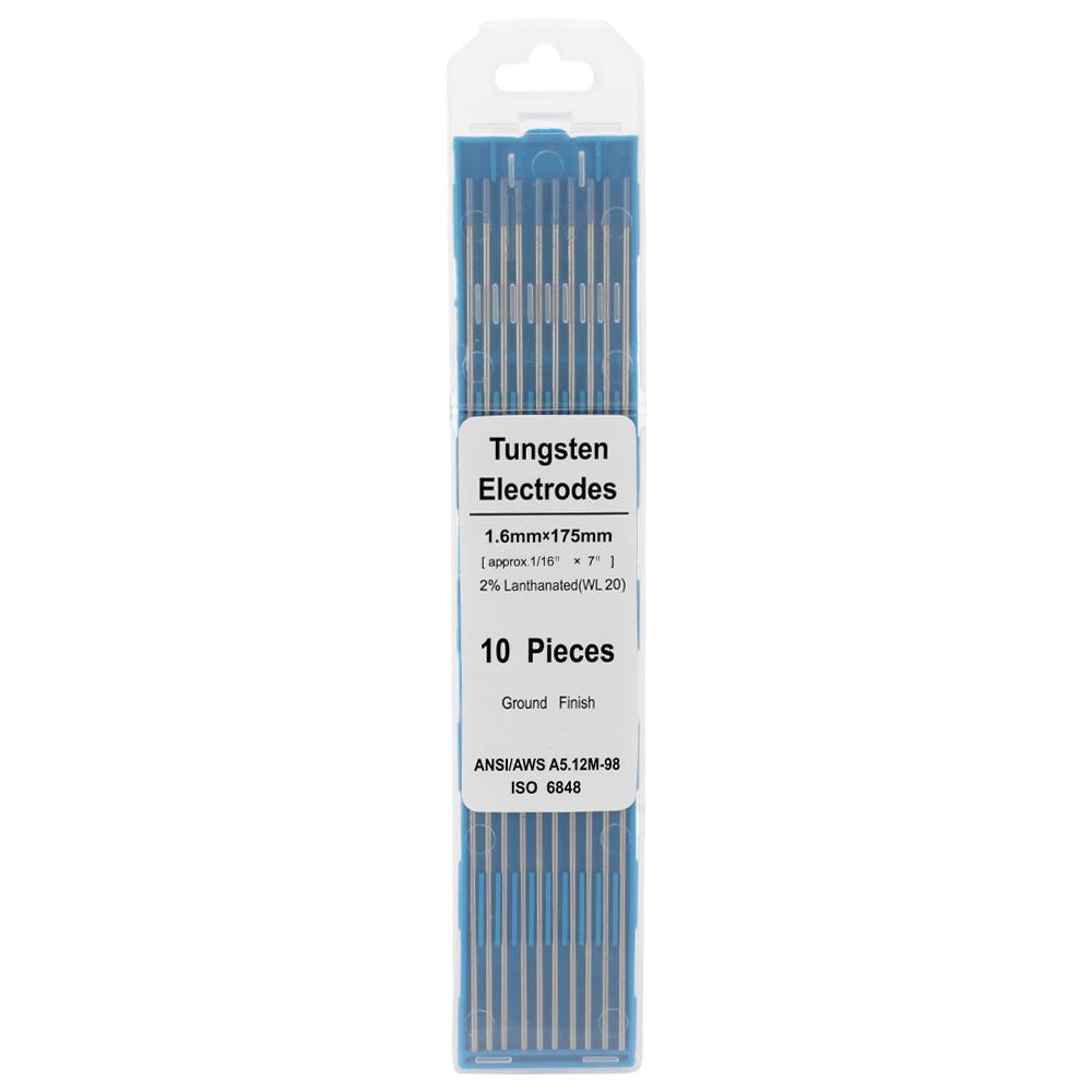 TIG WL20 blue Welding 2,4 mm x150 mm 2/% lanthanum 10 pieces tungsten electrode