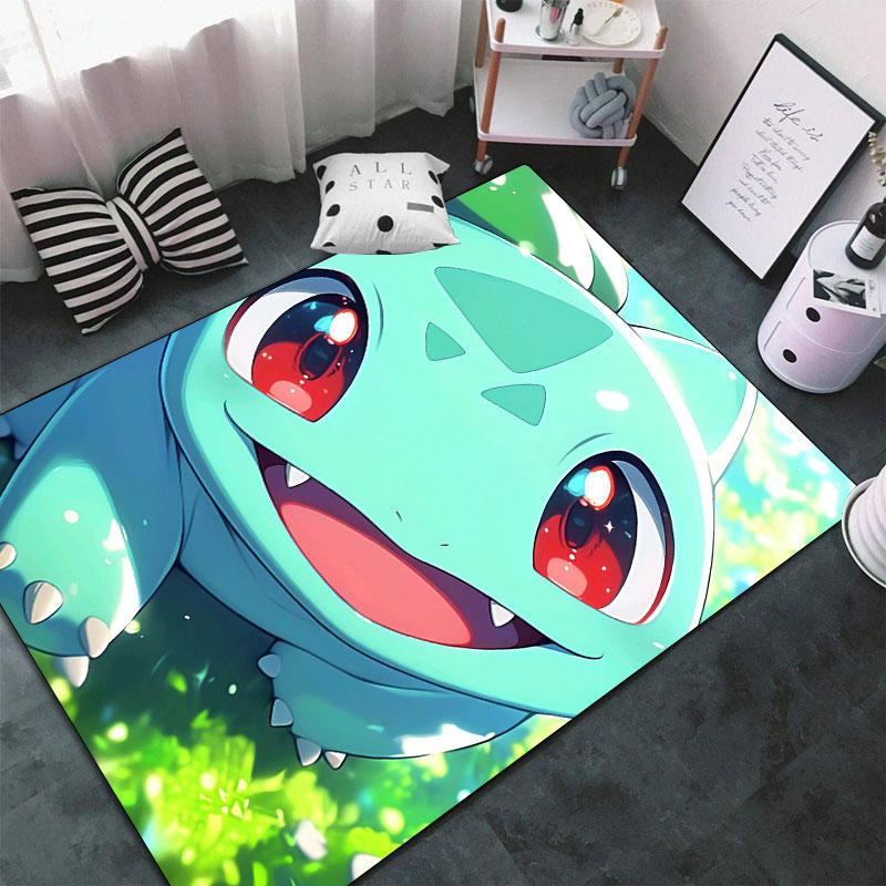 

Cute Pokémon-themed Bulbasaur pattern welcome mat, perfect for home decor and a gift for friends and family. 60x90cm