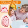 Egg Shaped Stress Relief Toy with Marble Pattern for Squeezing and Fidgeting Suitable for Home Office Use Durable Material for Repeated Use