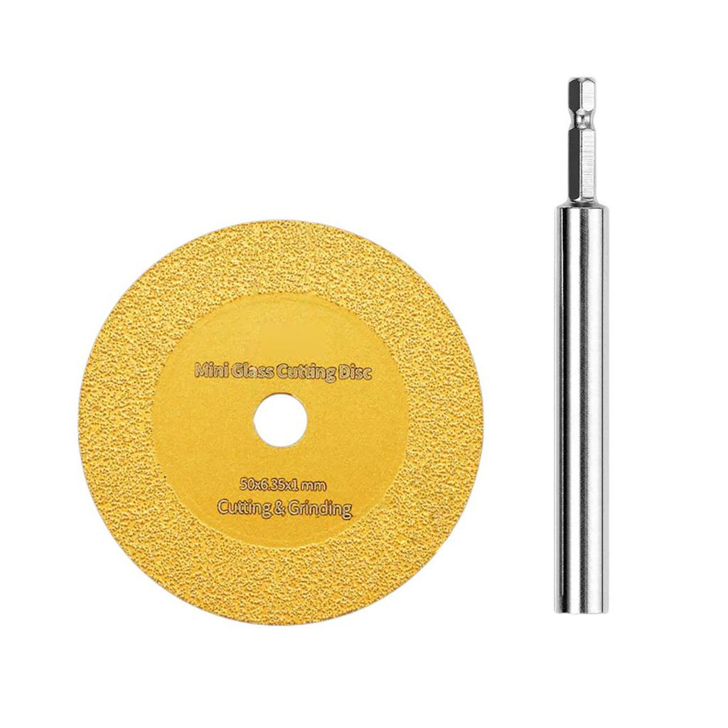 Diamonds Cutting Wheel with 1/4inch Hex Shank for PVC Pipe Cutter Mini Glasses Cutting Disc for Cutting Glass Ceramics