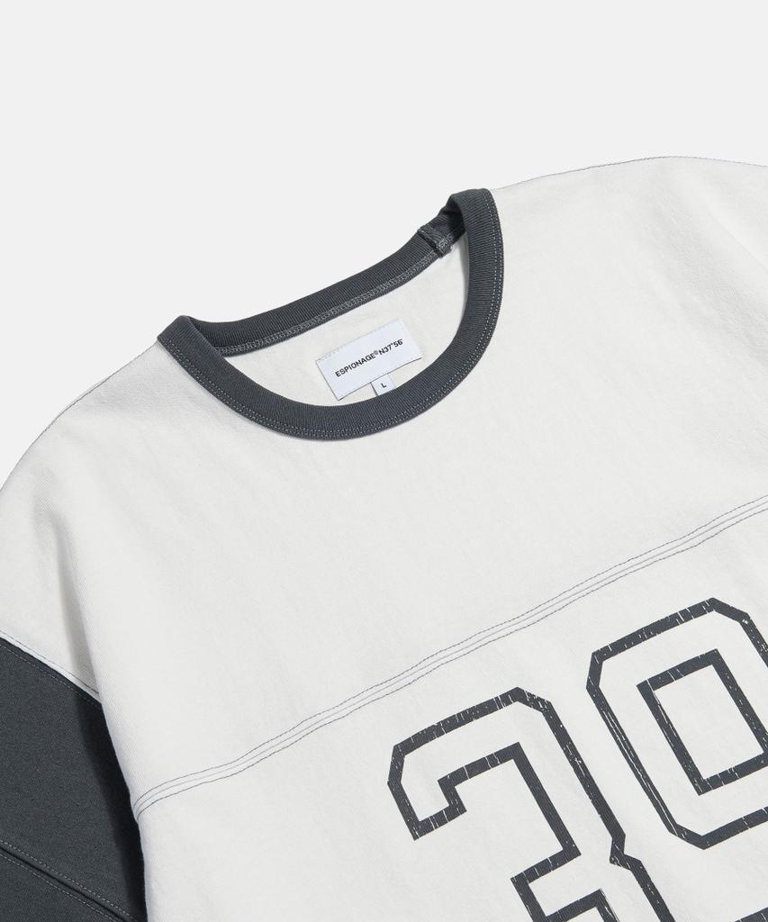 ESPIONAGE 39 Football Tee Off White