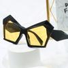 New Vintage Cat Eye Sunglasses Women Men Square Sun Glasses Big Eyewear  for Male Female Special Shaped Glasses