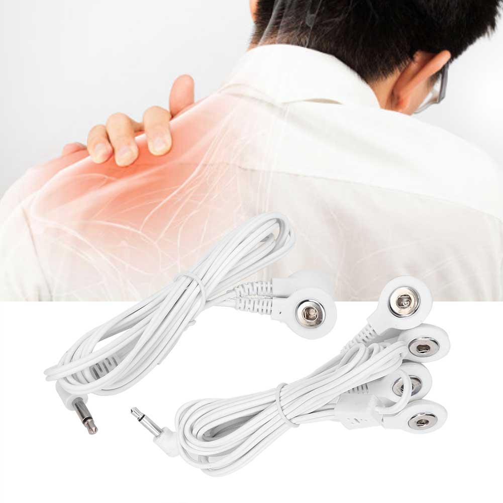 10pcs 3.5mm Button Type Electrode Lead Wires Cable for TENS Unit Physiotherapy Machine
