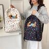 Cute Dachshund Polka Dot Backpack Large-Capacity Casual Student Schoolbag  Delicate Personality Trendy Travel Bag Gifts