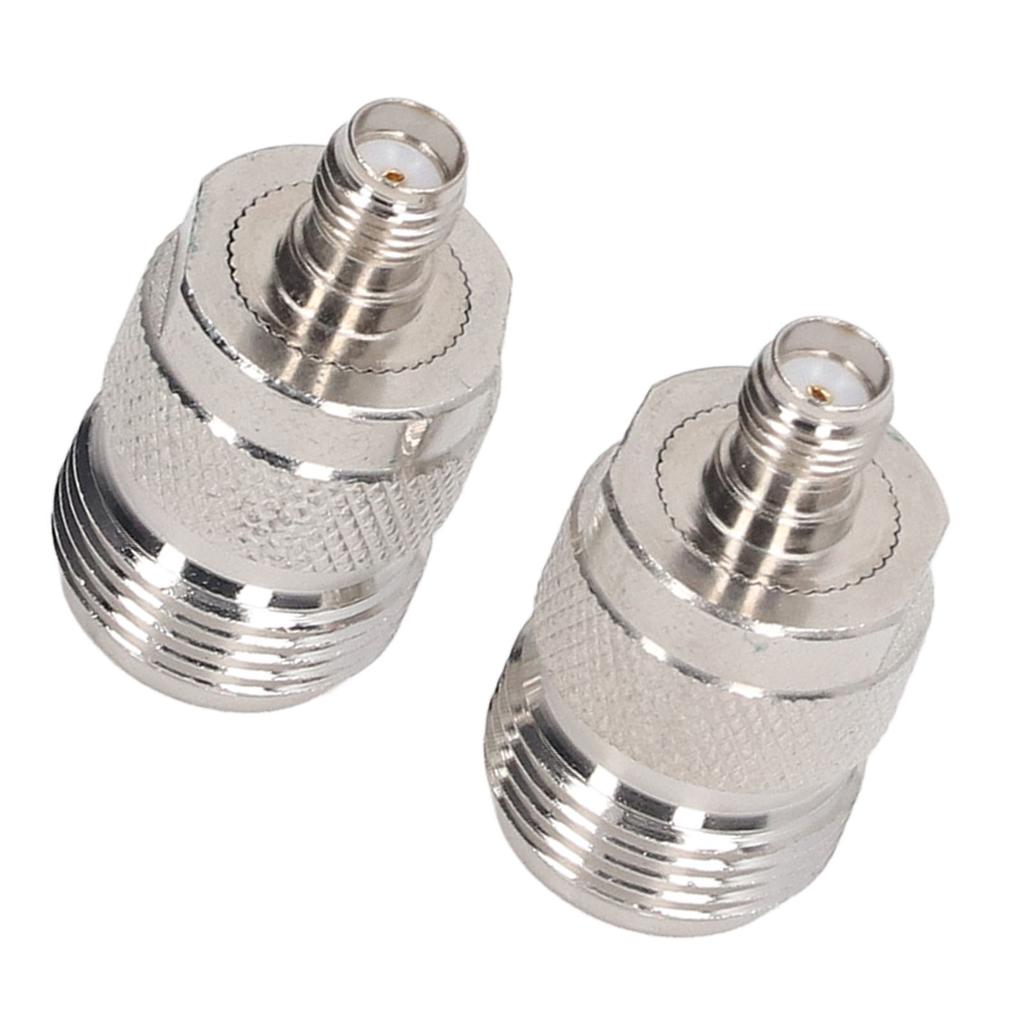 2Pcs N Female to SMA Female Adapter RF Coaxial Coax Cable Connector Home Audio Accessories