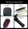 Professional Grade Fiberglass Pickleball Paddle Set