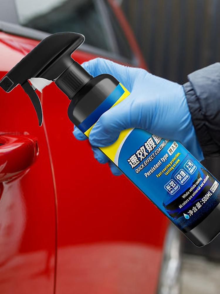 Płynny Nano Pokrycie Samochodowe 500ml Wosk do Polerowania Lakieru Wodoodporna Warstwa Szybki Efekt Spray do Usuwania Plam dla Ciężarówek Motocykli