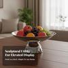 Pedestal Bowl Versatile Fruit with Base Sturdy for Dining Table